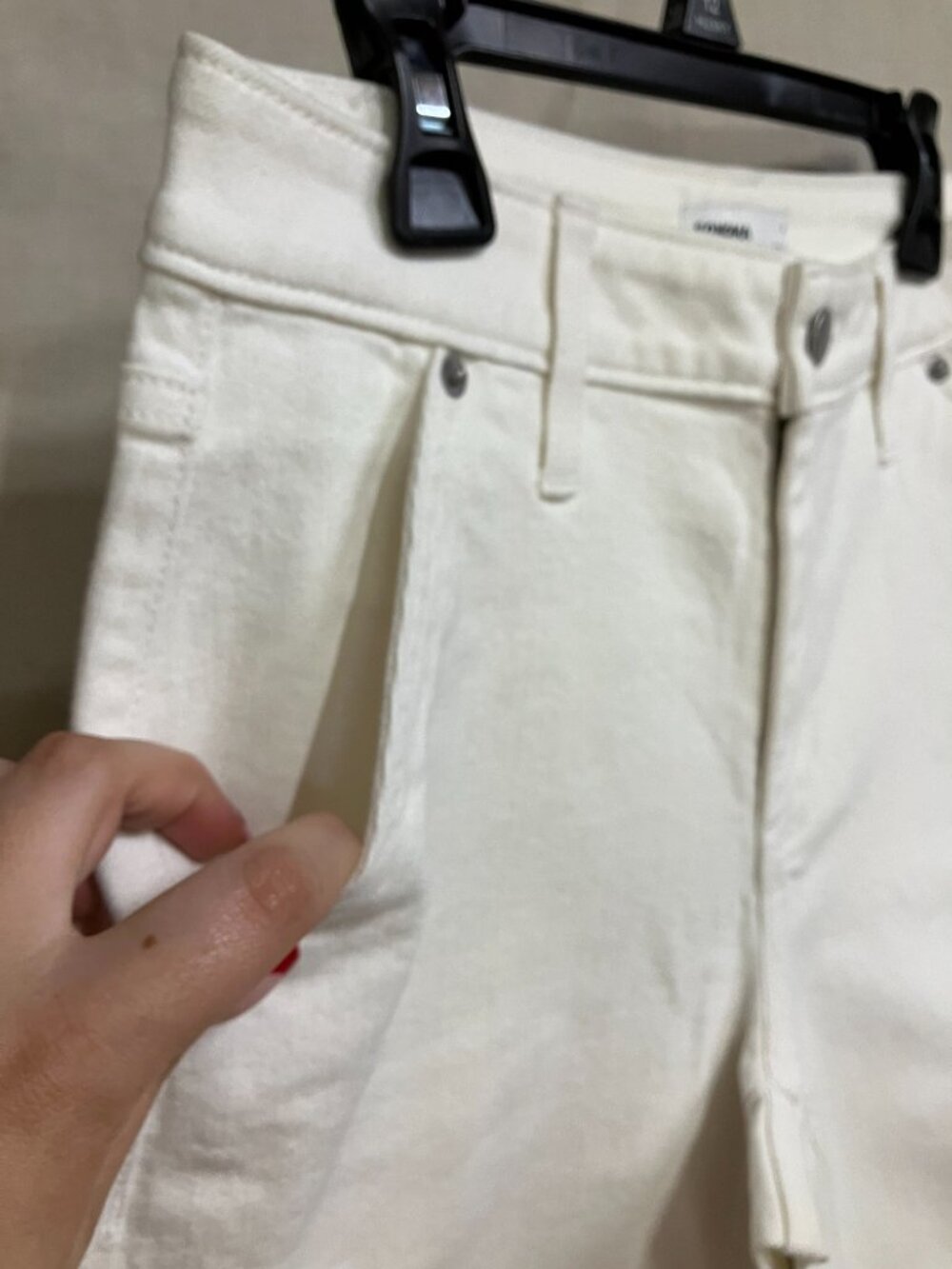 Sonoma Goods For Life Trouser Ankle Jeans Women's Size 4 White High Rise Pockets - Picture 7 of 12